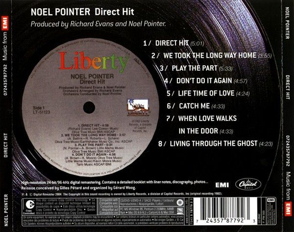 Noel Pointer – Direct Hit  - cd als nieuw