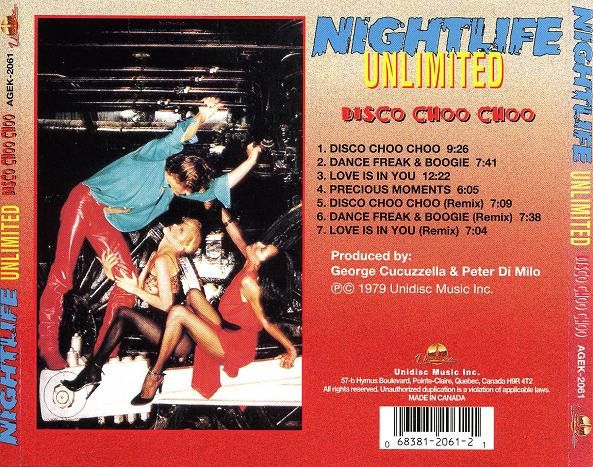 Nightlife Unlimited – Disco Choo Choo  - cd