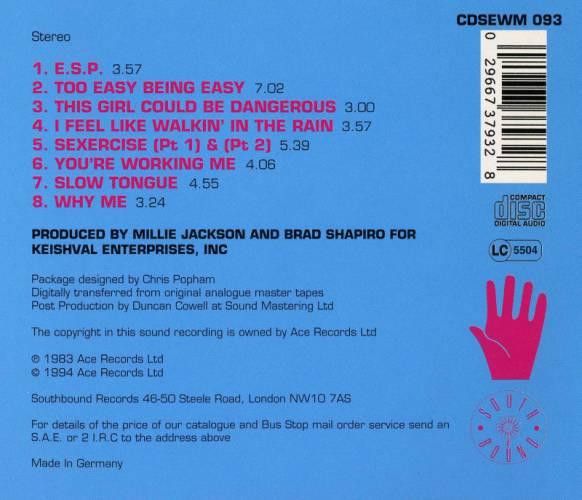 Millie Jackson – E.S.P. (Extra Sexual Persuasion) - cd