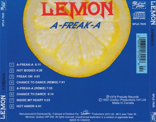 Lemon – A-Freak-A - cd