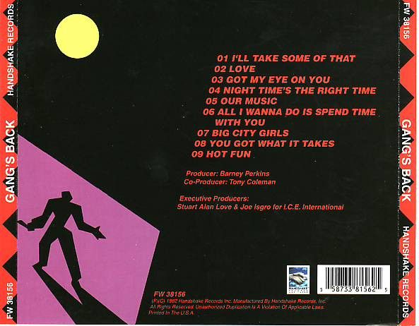 Gang's Back – Gang's Back - cd