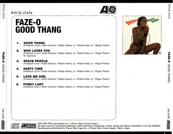 Faze-O – Good Thang - cd