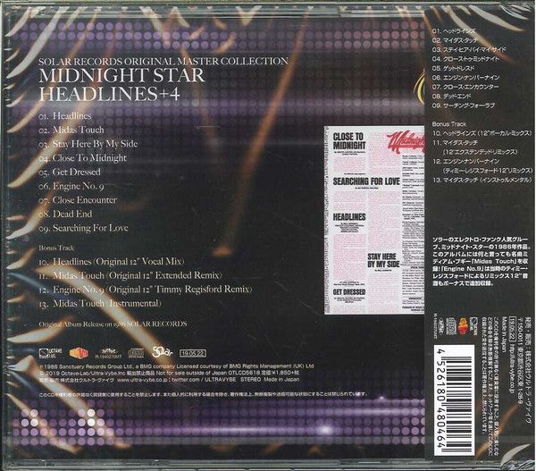 Midnight Star – Headlines - cd