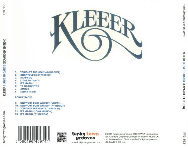 Kleeer – I Love To Dance - cd