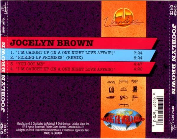 Jocelyn Brown – I'm Caught Up (In A One Night Love Affair) / Picking Up Promises (Remix) / You Got Me