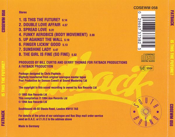 Fatback – Is This The Future? - cd