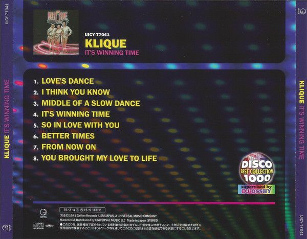 Klique – It's Winning Time - cd
