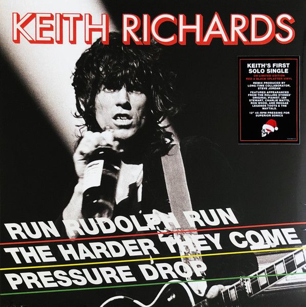 Keith Richards – Run Rudolph Run / The Harder They Come / Pressure Drop - 12&quot;