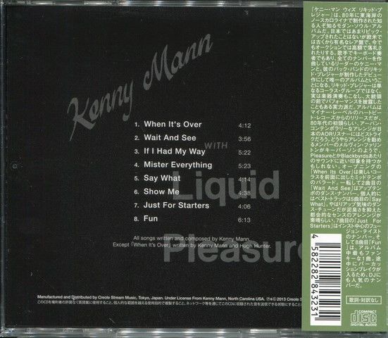 Kenny Mann – Kenny Mann With Liquid Pleasure - cd
