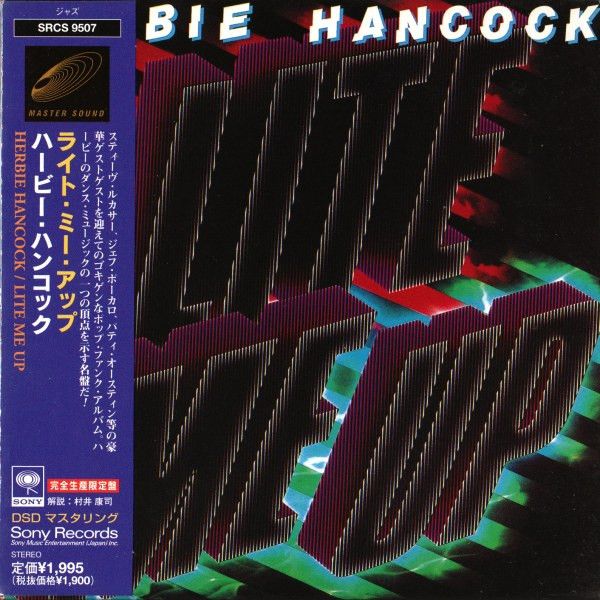 Herbie Hancock – Lite Me Up - cd paper sleeve - near mint + Obi strip