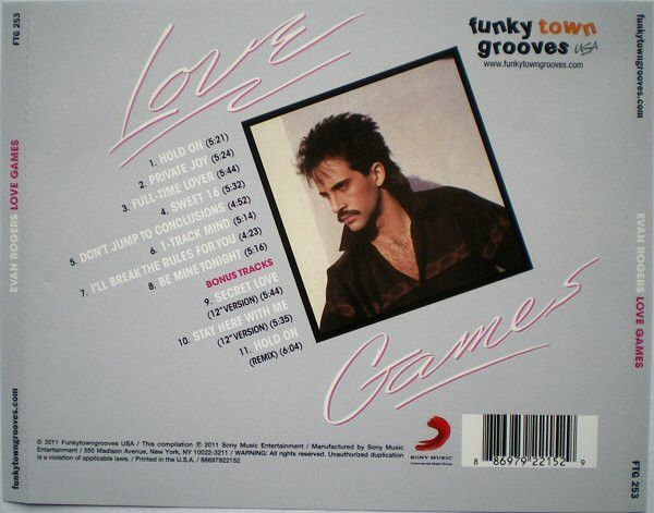 Evan Rogers – Love Games - cd