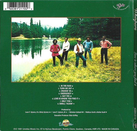 Whispers - Love Is Where You Find It - cd