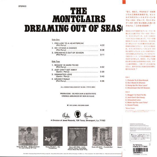 The Montclairs – Dreaming Out Of Season - lp