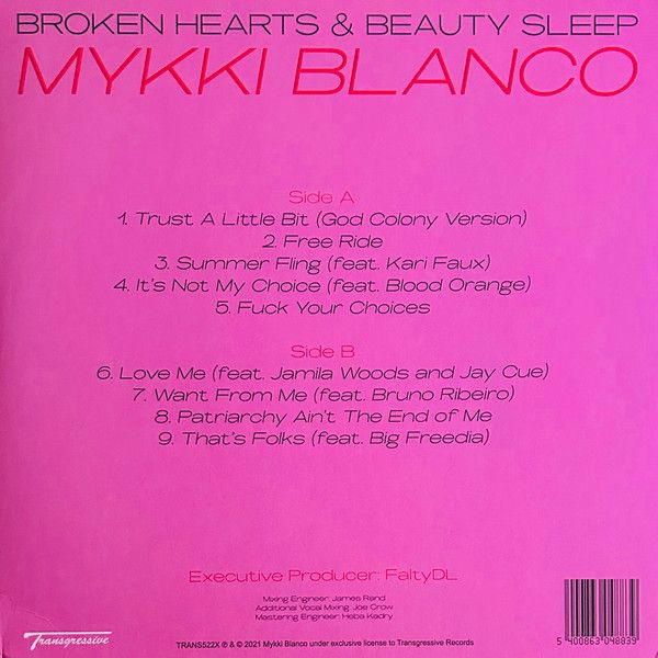 Mykki Blanco – Broken Hearts &amp; Beauty Sleep - lp