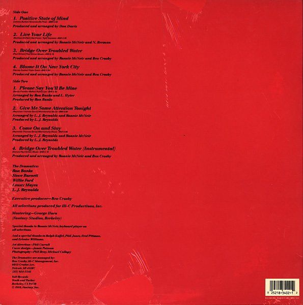 The Dramatics – Positive State Of Mind - lp - cut out