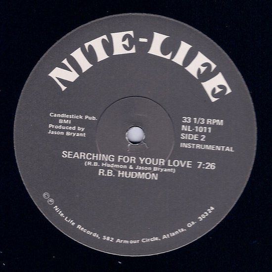 R.B. Hudmon -Searching For Your Love - 12&quot; reissue