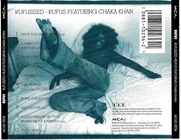 Rufus Featuring Chaka Khan – Rufusized - cd