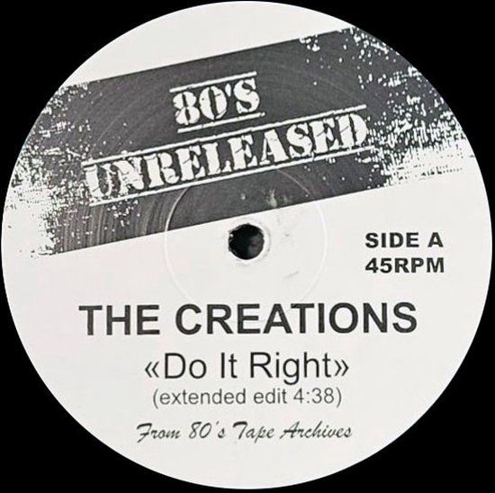 The Creations ‎– Do It Right - 12&quot;