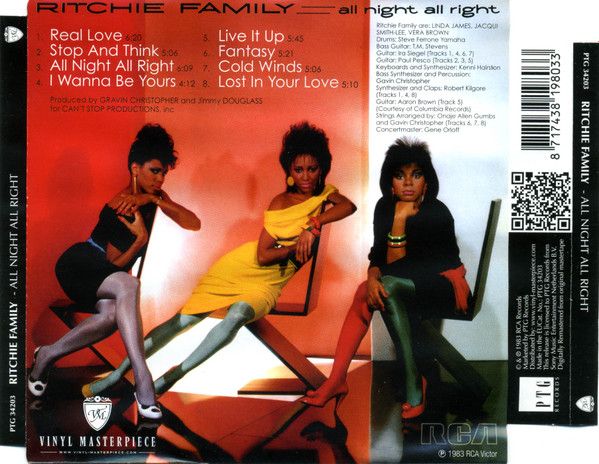 Ritchie Family – All Night All Right - cd