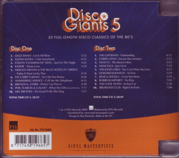 Various – Disco Giants 5 - 2 cd