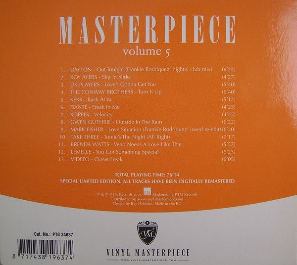 Various – Masterpiece Volume 5 - The Ultimate Disco Funk Collection - cd