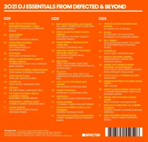 Various – Defected Presents Most Rated Summer 2021 - 3 cd