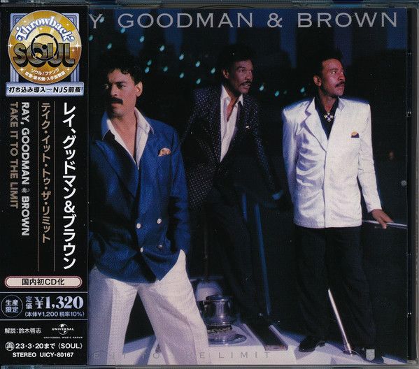 Ray, Goodman &amp; Brown – Take It To The Limit  - cd