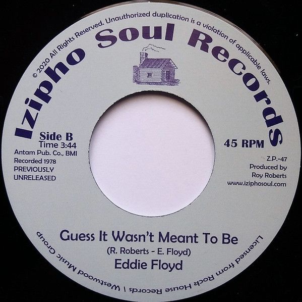 Barbara Carr &amp; Roy Roberts, Eddie Floyd ‎– Its Only You / Guess It Wasn't Meant To Be  - 7"