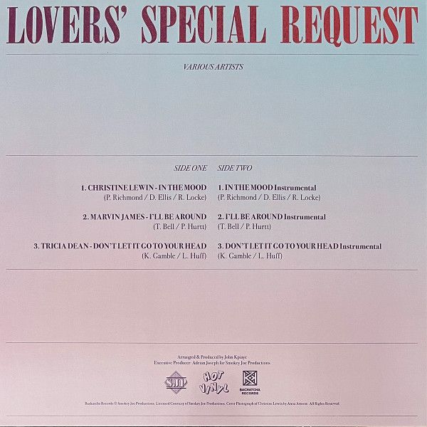 Christine Lewin / Marvin James / Tricia Dean ‎– Lovers' Special Request - 12"