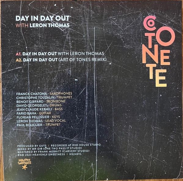 Cotonete with Leron Thomas ‎– Day In Day Out -7"