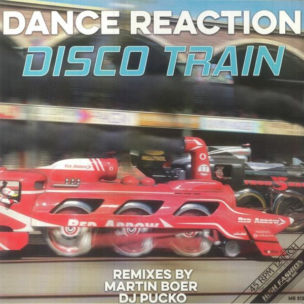 Dance Reaction ‎– Disco Train (Remixes) - 12&quot;- black vinyl