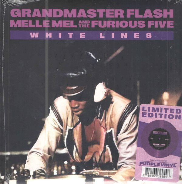 Grandmaster Flash, Melle Mel And The Furious Five ‎– White Lines - 7&quot;- purple vinyl