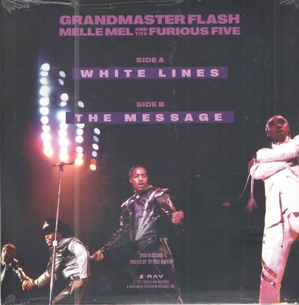 Grandmaster Flash, Melle Mel And The Furious Five ‎– White Lines - 7"- purple vinyl
