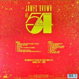 James Brown ‎– At Studio 54  - lp