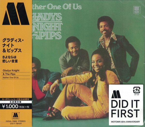 Gladys Knight &amp; The Pips – Neither One Of Us - cd