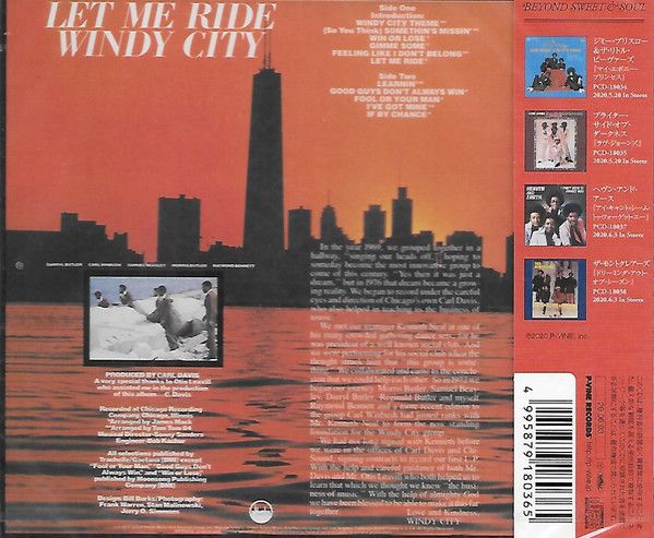 Windy City – Let Me Ride - cd