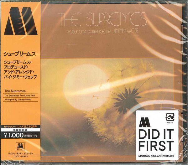 The Supremes ‎– The Supremes Produced And Arranged By Jimmy Webb - cd