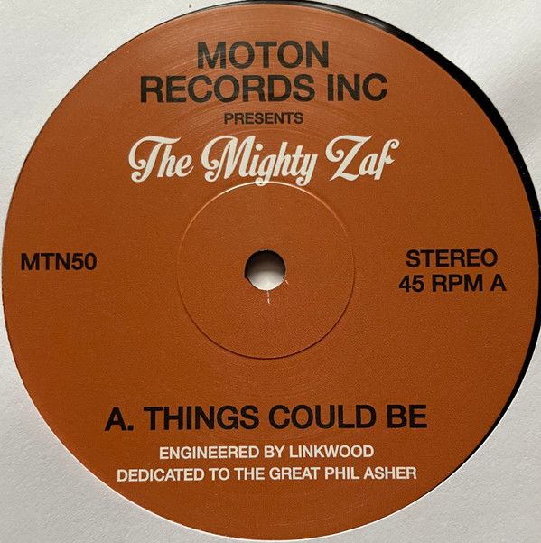 The Mighty Zaf ‎– Things Could Be  - 12&quot;