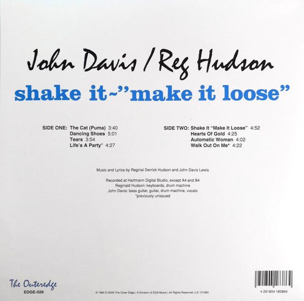 J.D. (Puma) Lewis – Shake It - "Make It Loose" - Lp reissue