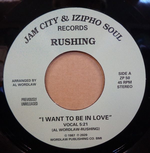 Rushing ‎– I Want To Be In Love  - 7&quot;