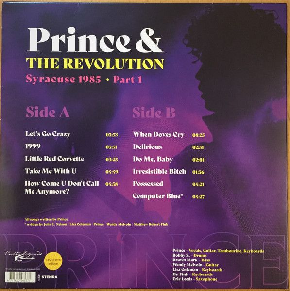 Prince And The Revolution – Syracuse 1985 Part 1 - lp