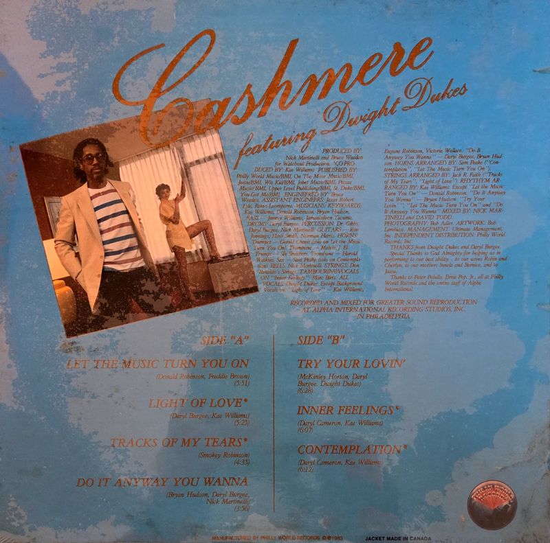 Cashmere - Let the music turn you on 'lp