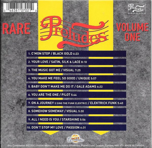 Various – Rare Preludes Volume One - cd cardboard