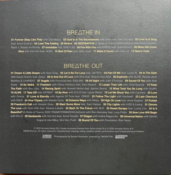 Armin van Buuren – Breathe - 4 lp box