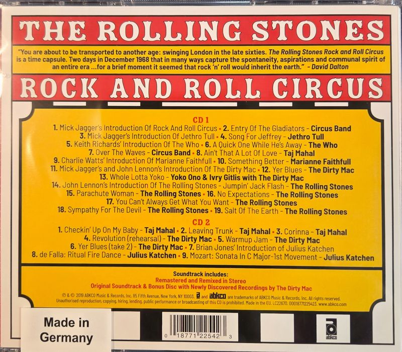 The Rolling Stones - The Rolling Stones Rock And Roll Circus (2 CD) (Expanded Edition)
