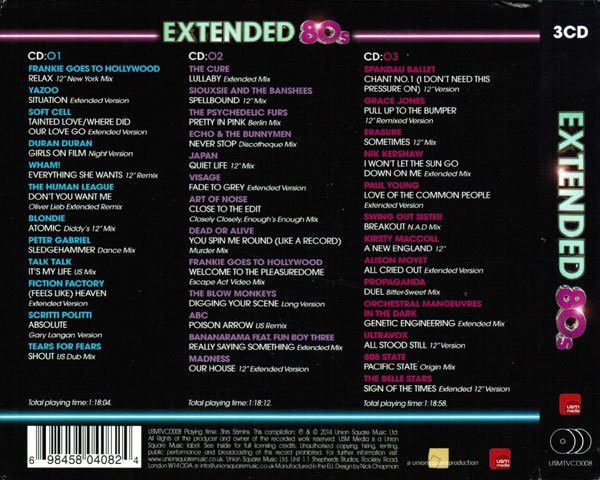 Various – Extended 80s (The Definitive 12" Collection) 3 cd