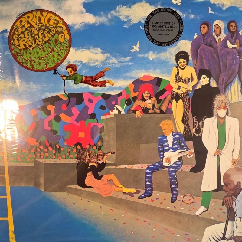 Prince and The Revolution -Around the World in a Day (40th Anniversary Deluxe Edition) - white &amp; blue marble vinyl