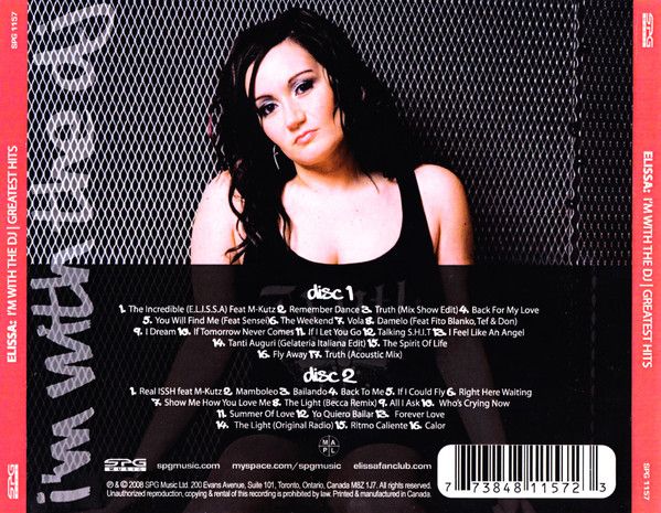 Elissa – I'm With The DJ: Greatest Hits - cd