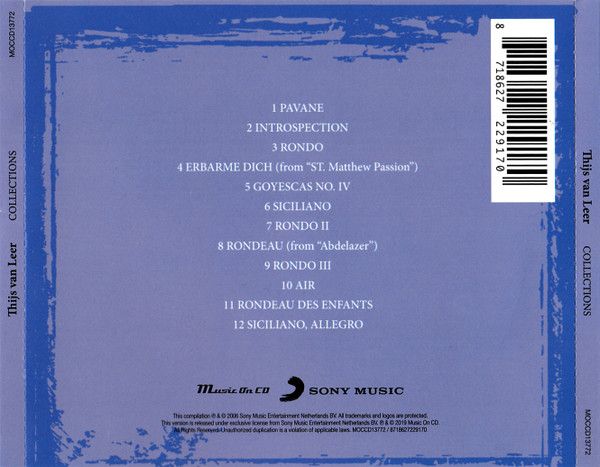 Thijs Van Leer – Collections - cd