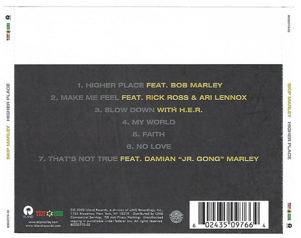 Skip Marley – Higher Place  - cd